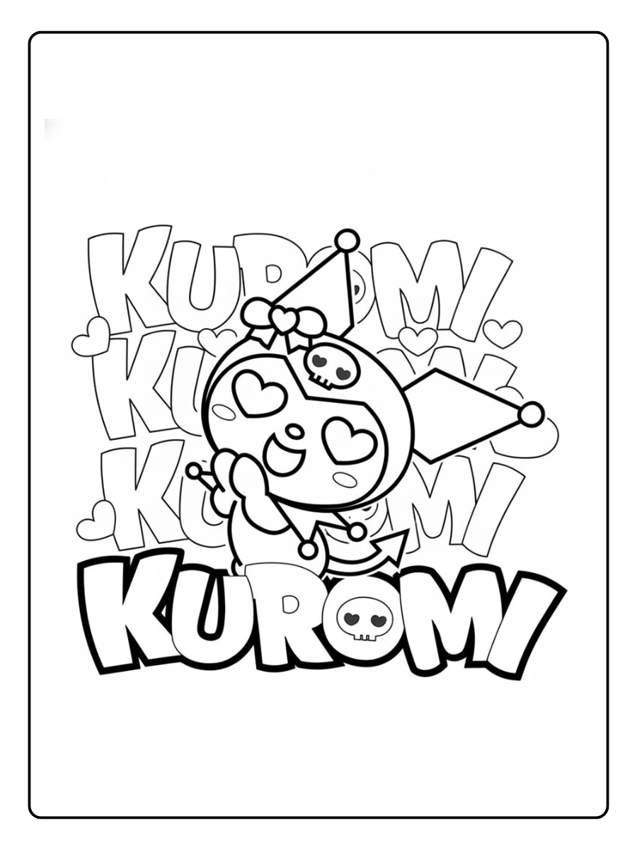 Coloriage Kuromi (12)