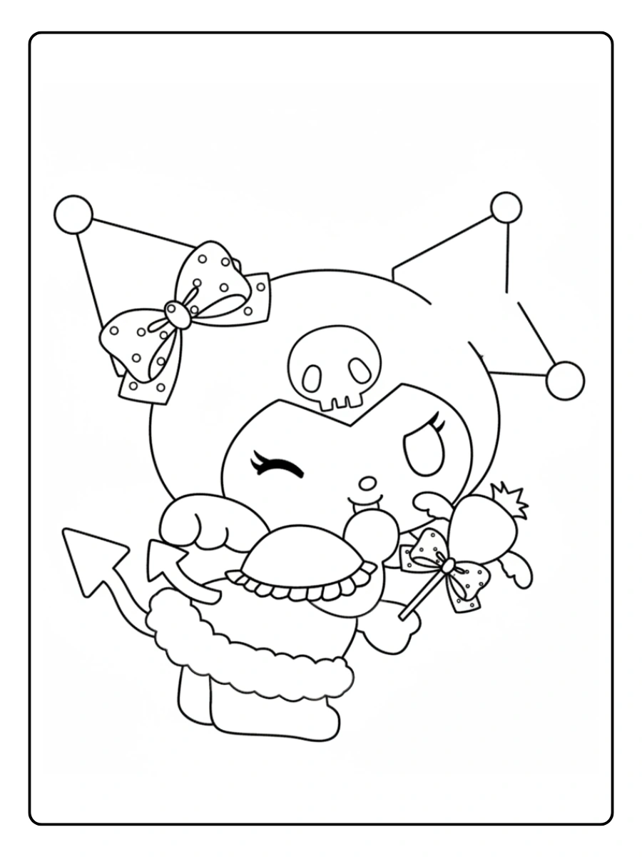 Coloriage Kuromi (15)