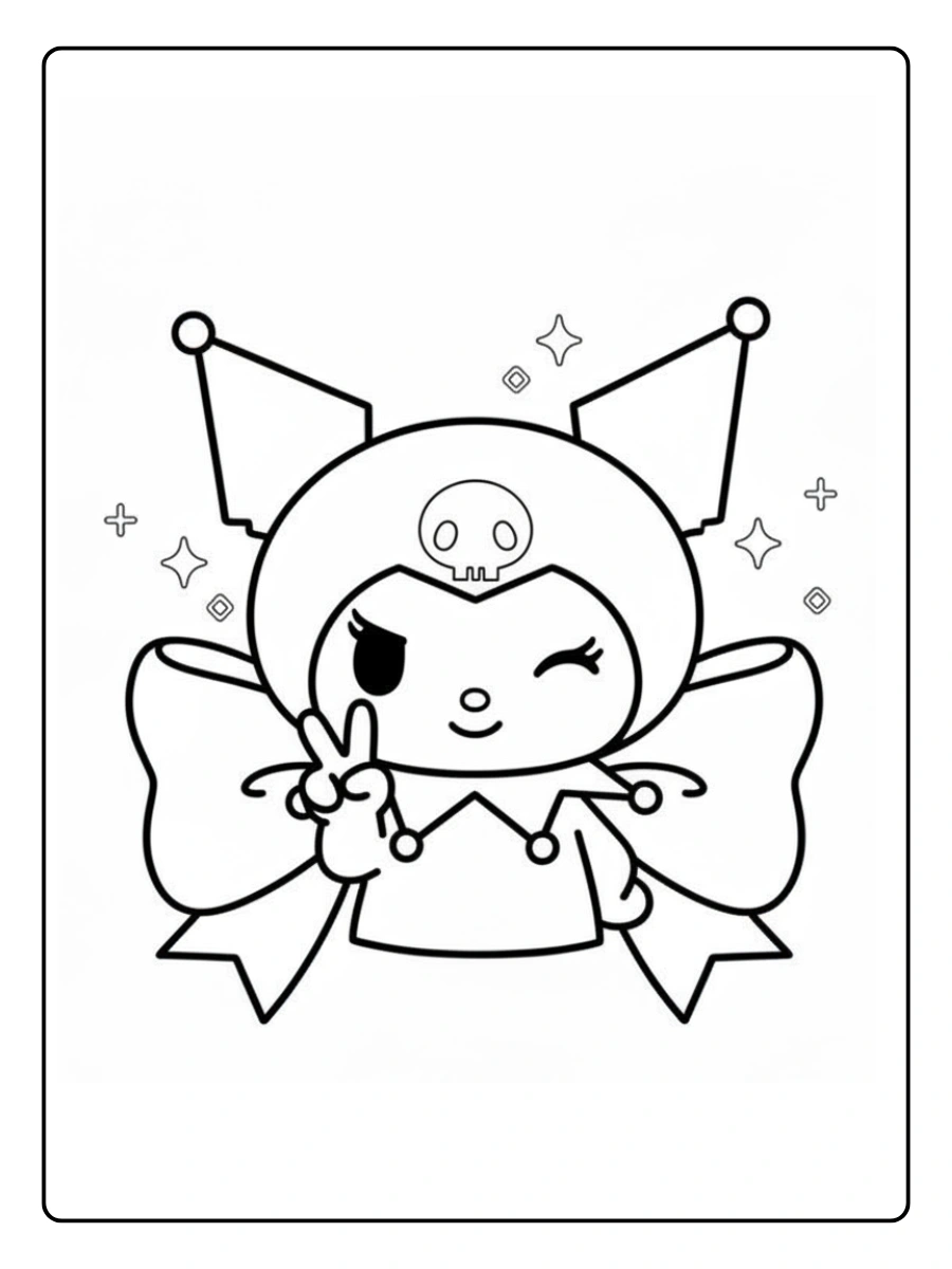 Coloriage Kuromi (2)