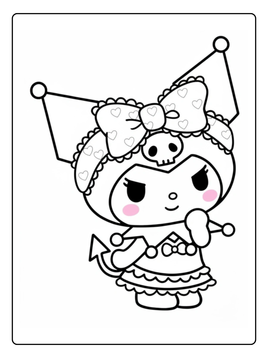 Coloriage Kuromi (3)