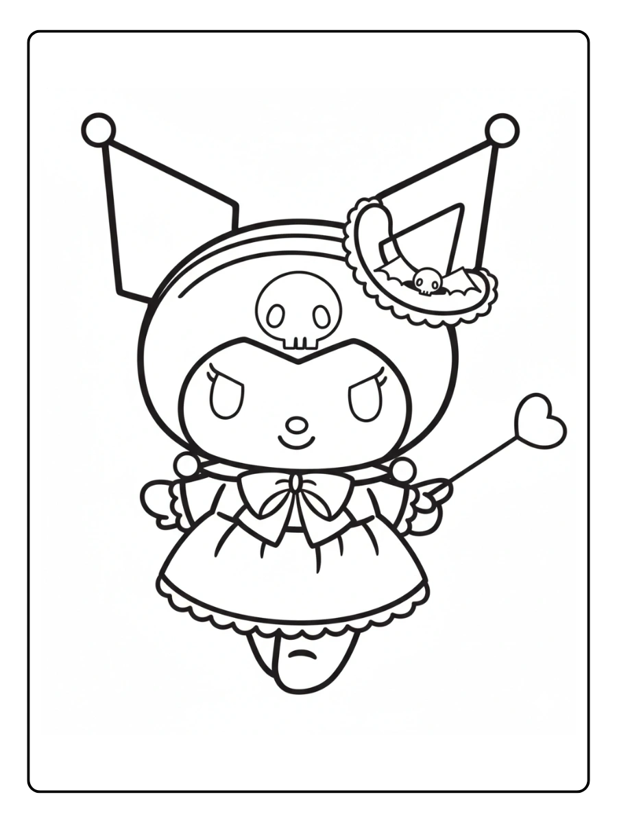 Coloriage Kuromi (4)