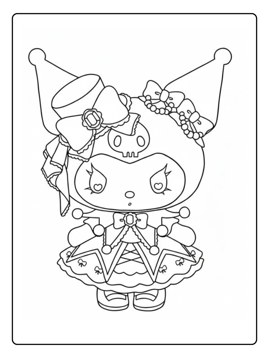 Coloriage Kuromi (5)