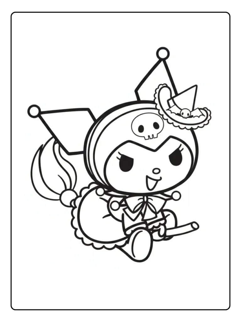 Coloriage Gratuit à Imprimer – Dessins à Colorier PDF & PNG 94 Coloriage Kuromi (6)