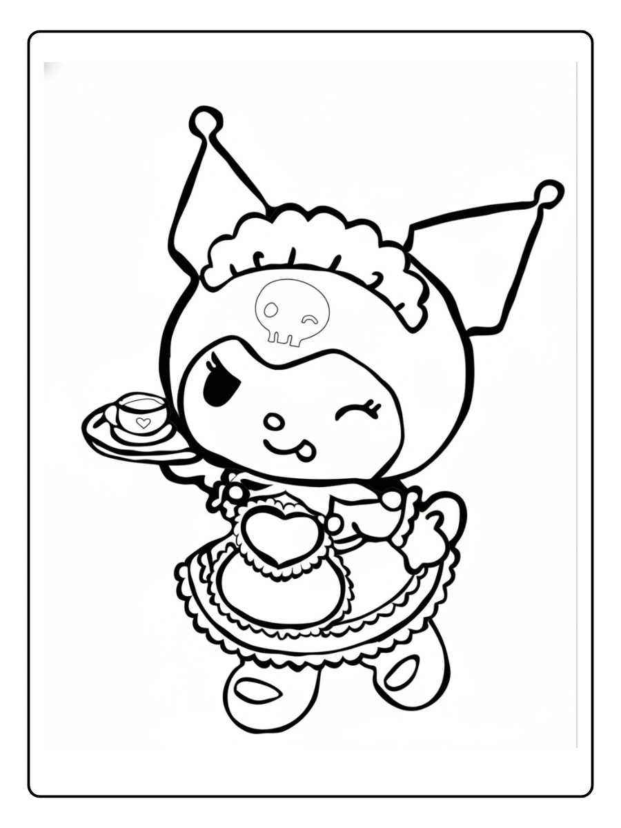 Coloriage Kuromi (7)