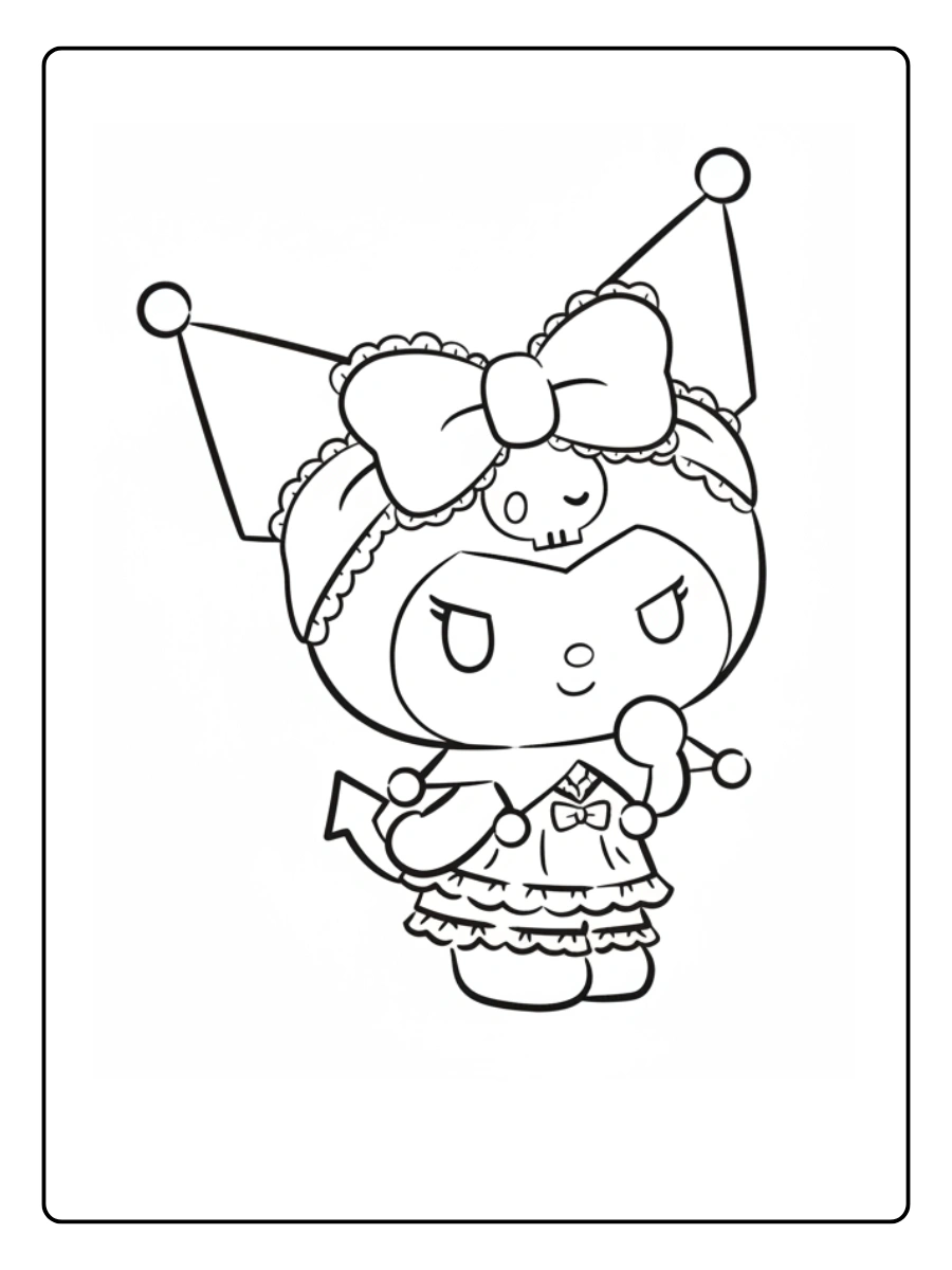 Coloriage Kuromi (9)