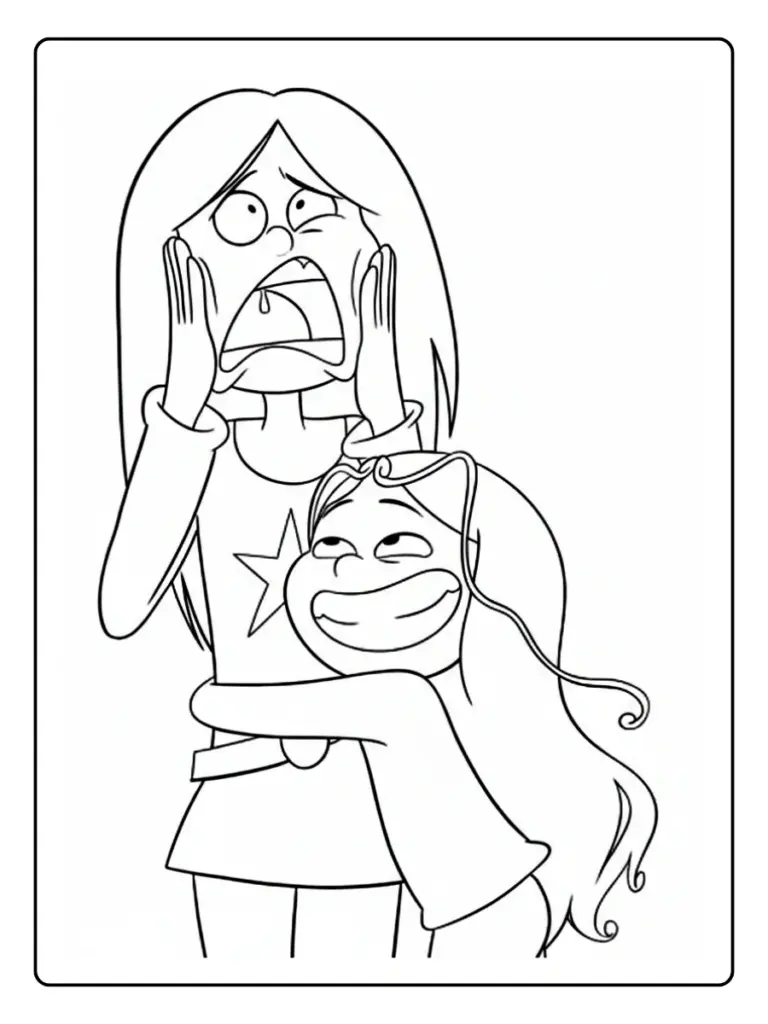 Coloriage Gratuit à Imprimer – Dessins à Colorier PDF & PNG 101 Coloriage Les Sisters (4)