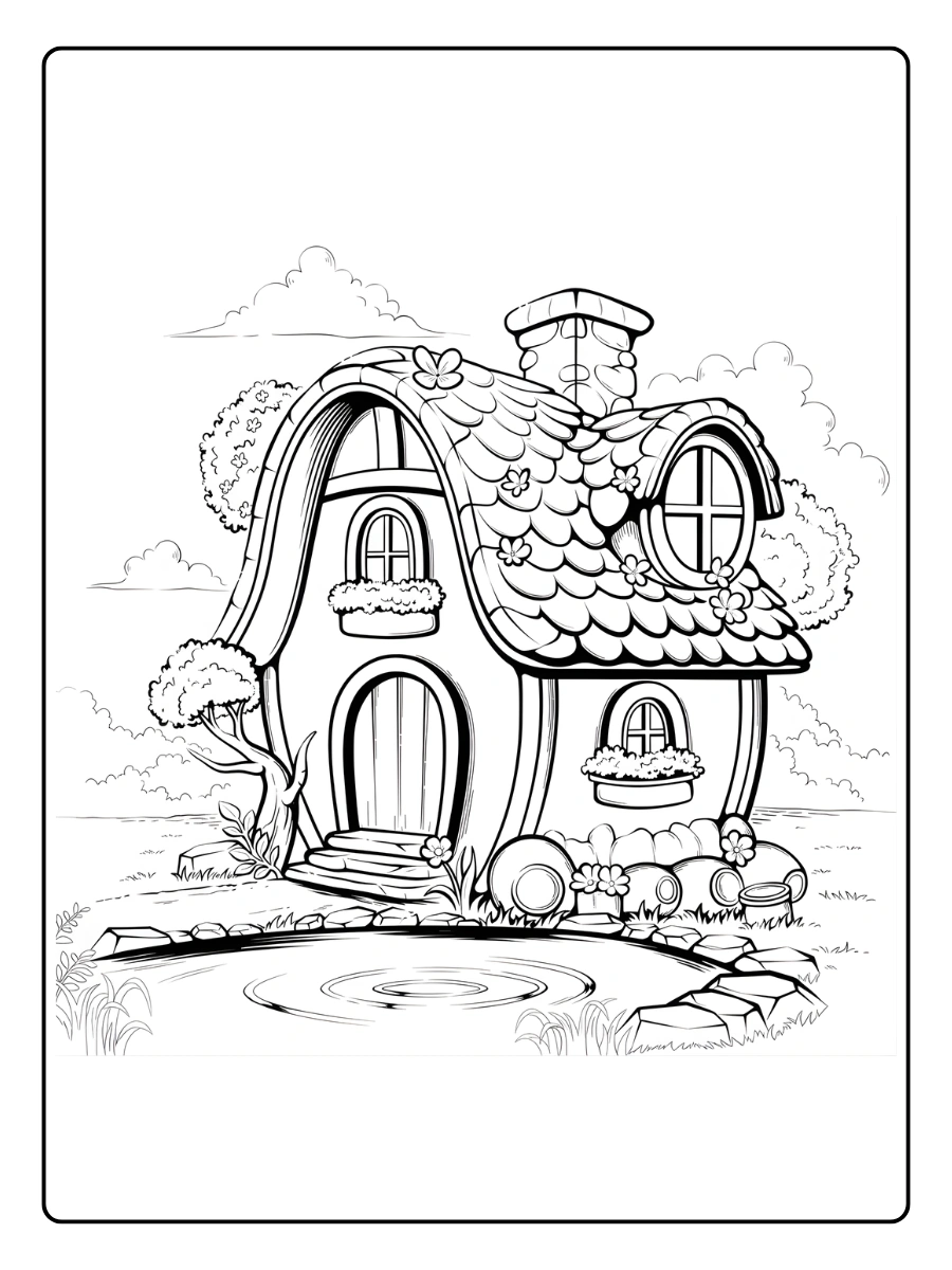 Coloriage Maison (15)