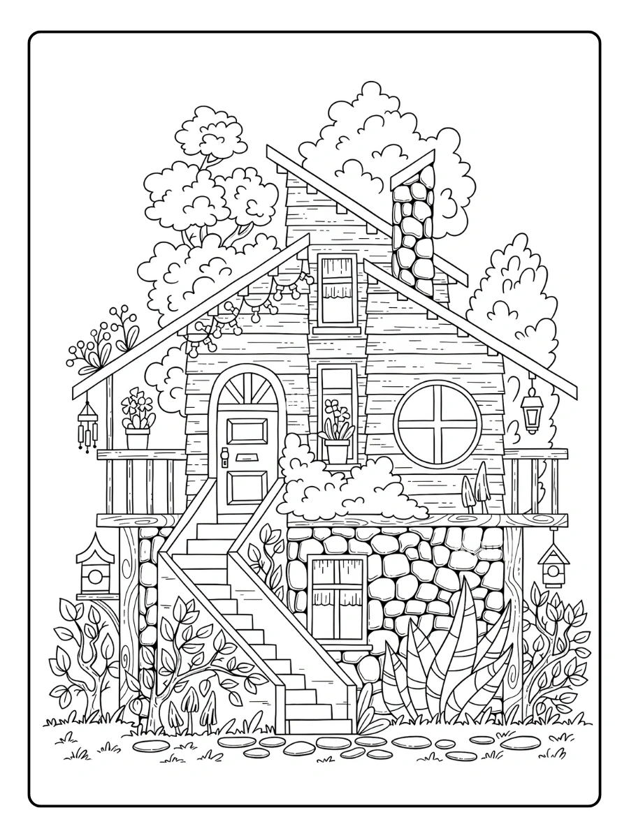 Coloriage Maison (18)