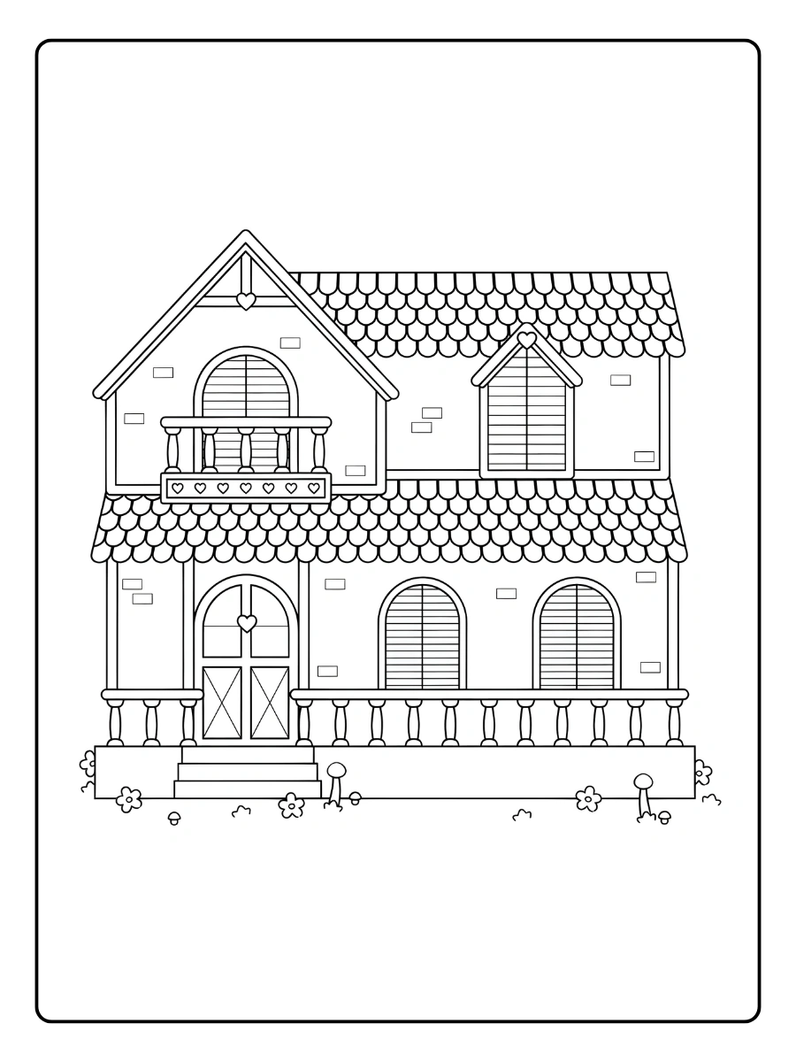 Coloriage Maison (24)