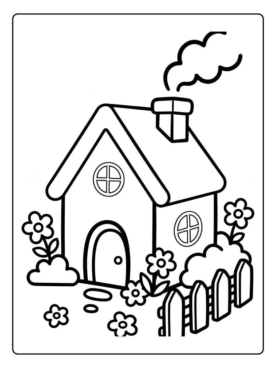 Coloriage Maison (26)