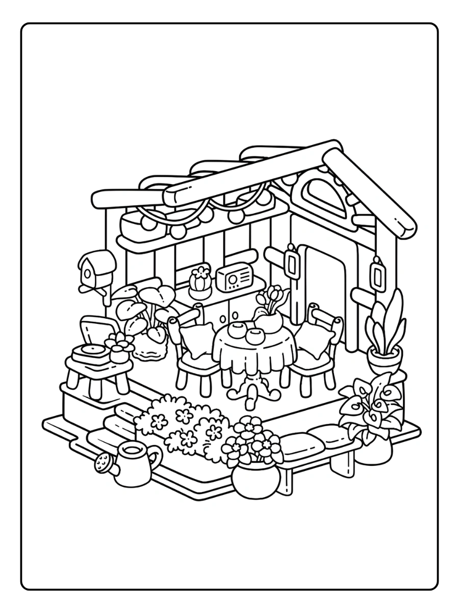 Coloriage Maison (9)