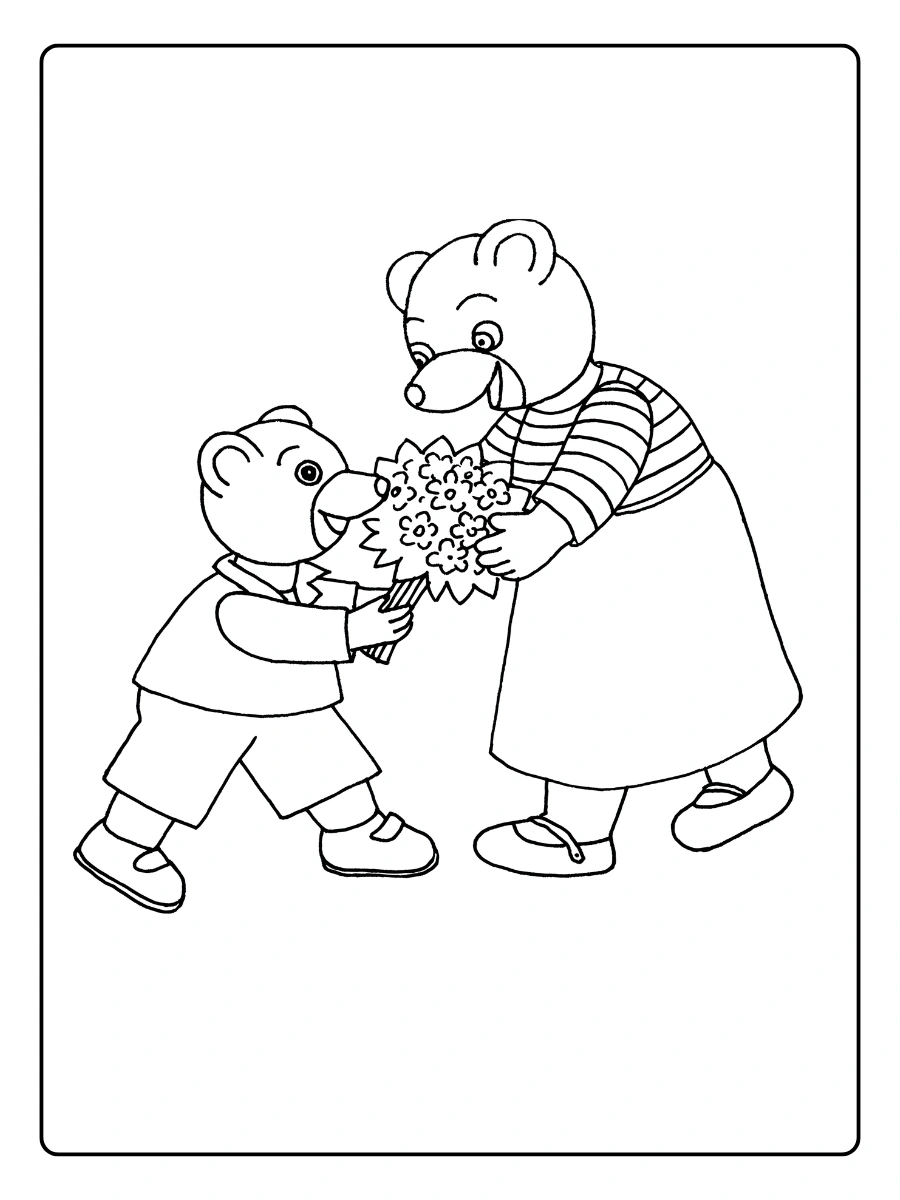 Coloriage Petit Ours Brun (2)
