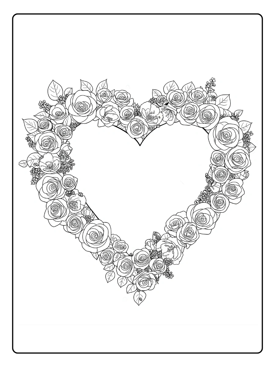 Coloriage Rose (14)