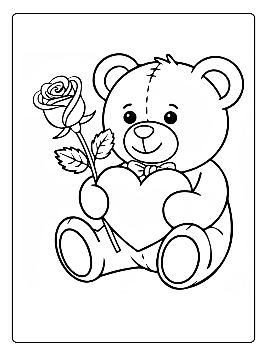 Coloriage Rose (15)