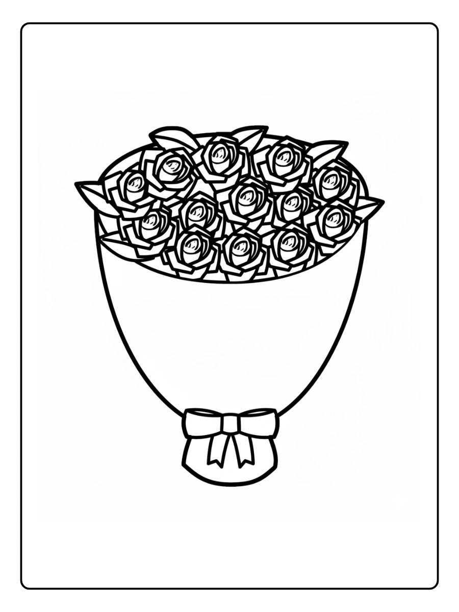 Coloriage Rose (18)