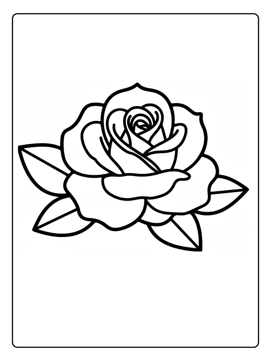 Coloriage Rose (21)