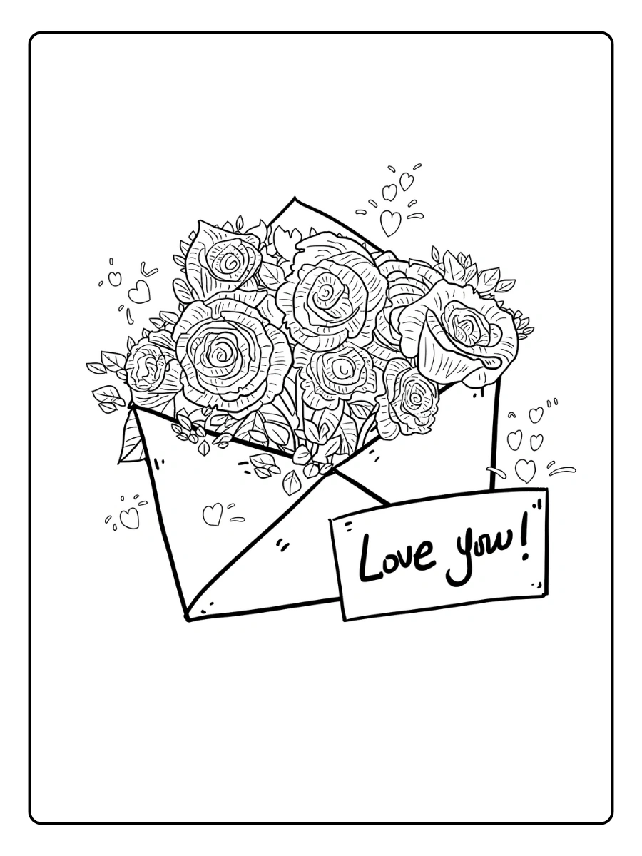 Coloriage Rose (23)