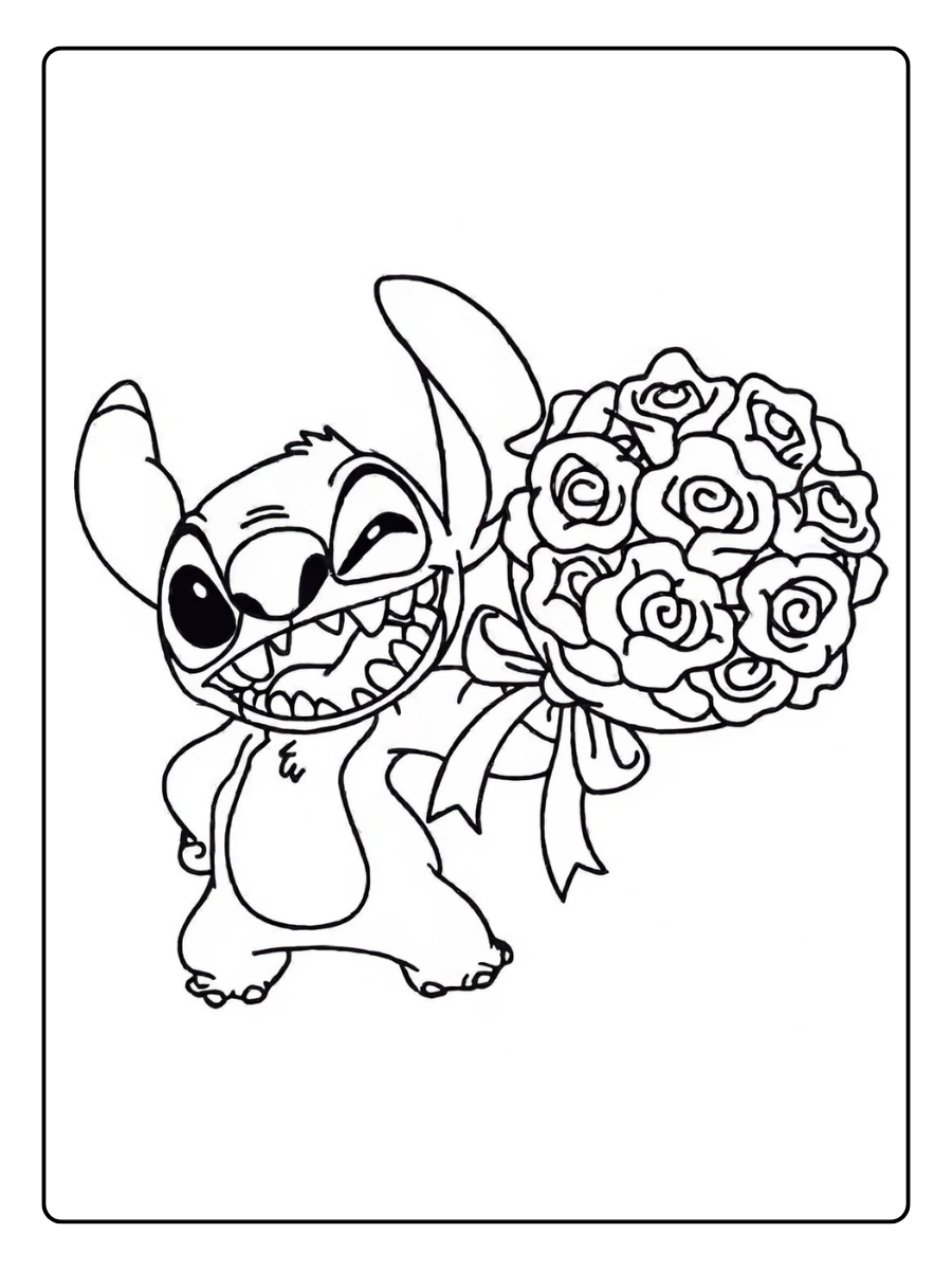 Coloriage Rose (4)