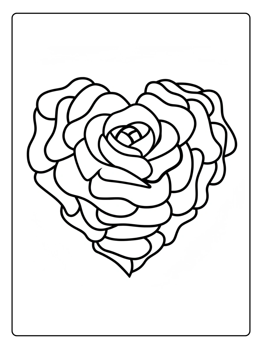 Coloriage Rose (5)