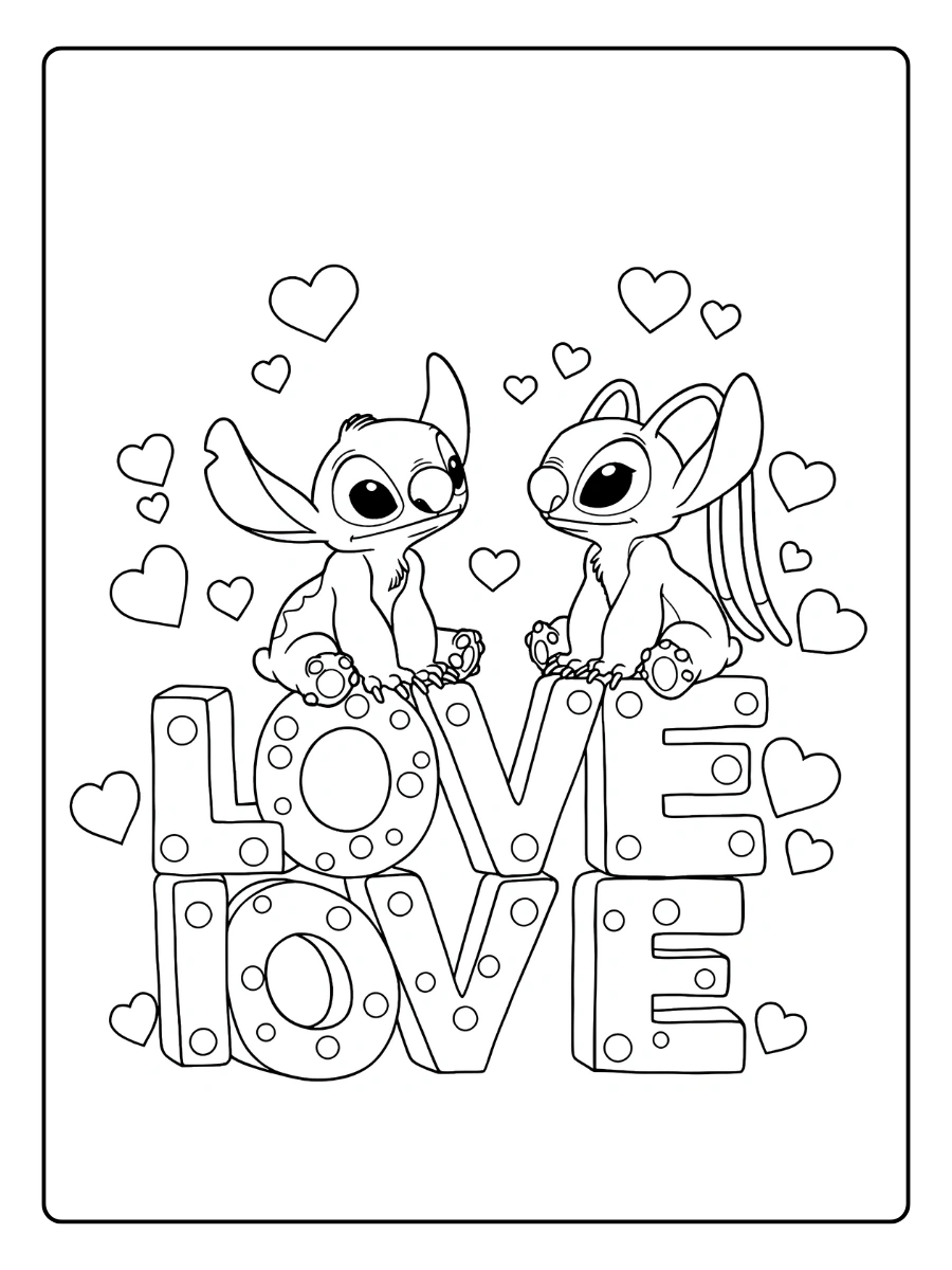 Coloriage Saint Valentin cœurs à imprimer et à colorier (11)