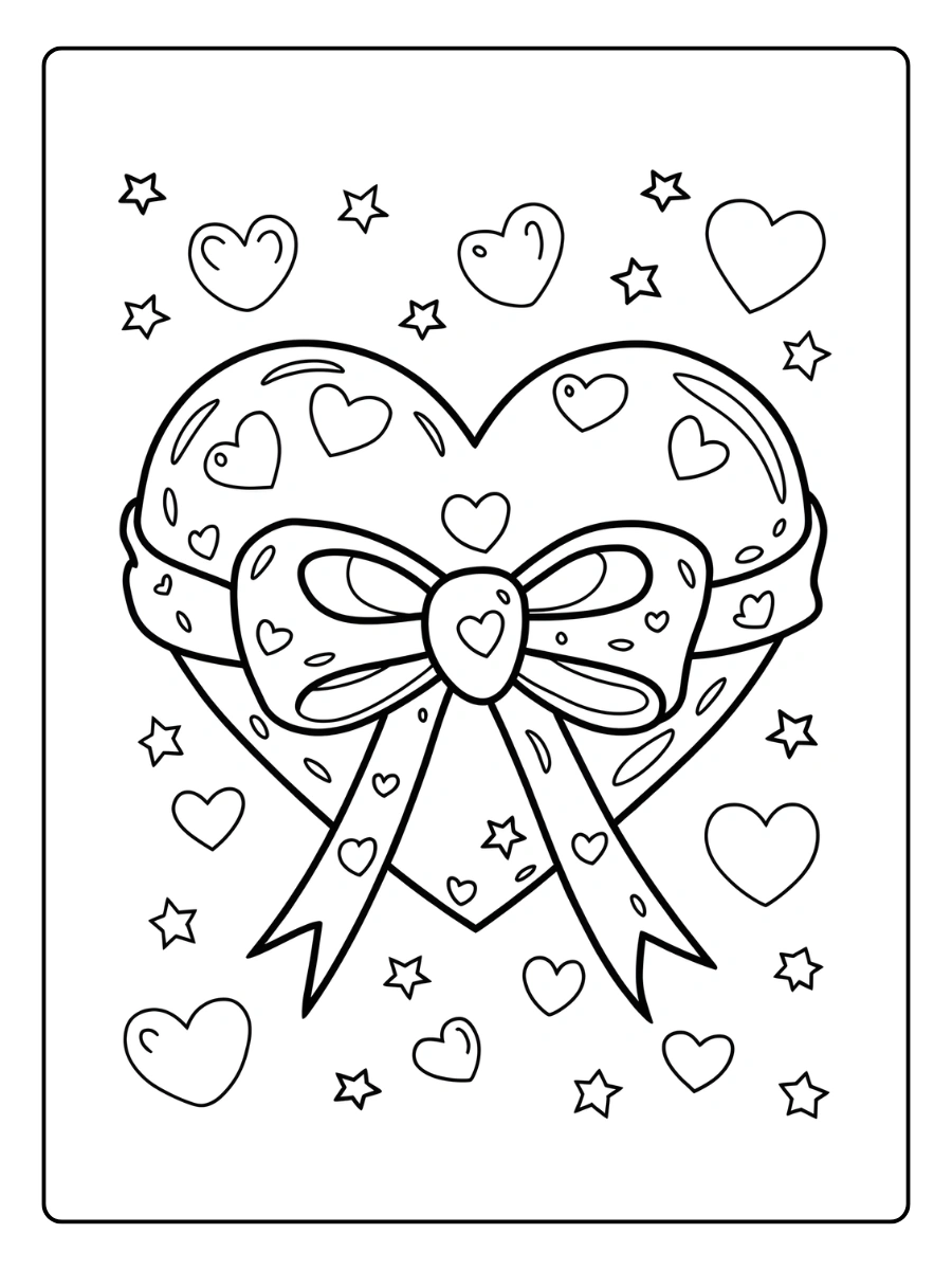 Coloriage Saint Valentin cœurs à imprimer et à colorier (22)