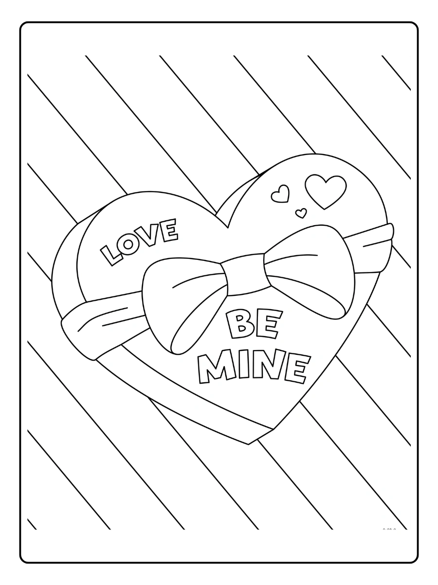 Coloriage Saint Valentin cœurs à imprimer et à colorier (26)