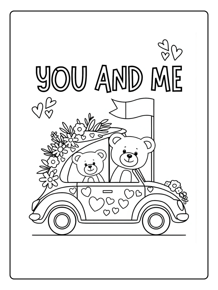 Coloriage Saint Valentin cœurs à imprimer et à colorier (3)