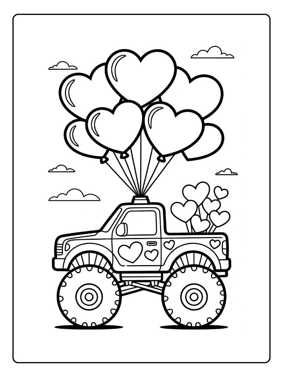 Coloriage Saint Valentin cœurs à imprimer et à colorier (6)
