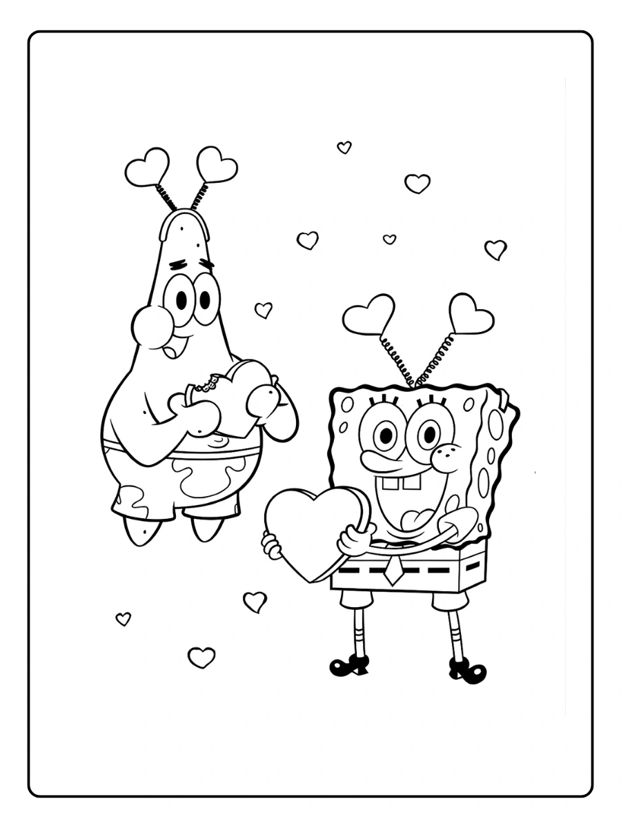 Coloriage Saint Valentin cœurs à imprimer et à colorier (7)