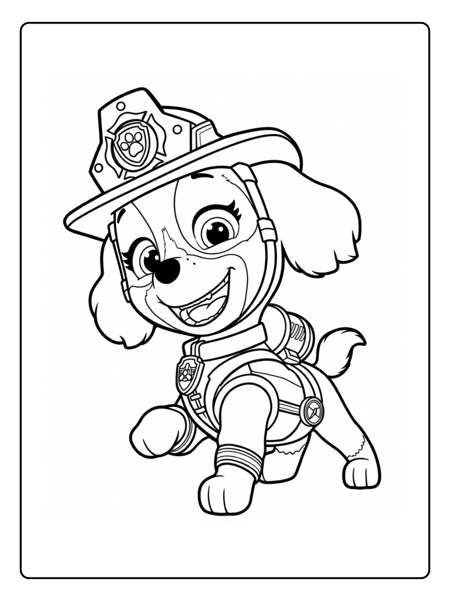 Coloriage Stella Pat' Patrouille (1)