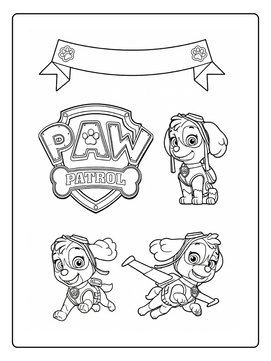 Coloriage Stella Pat' Patrouille (3)