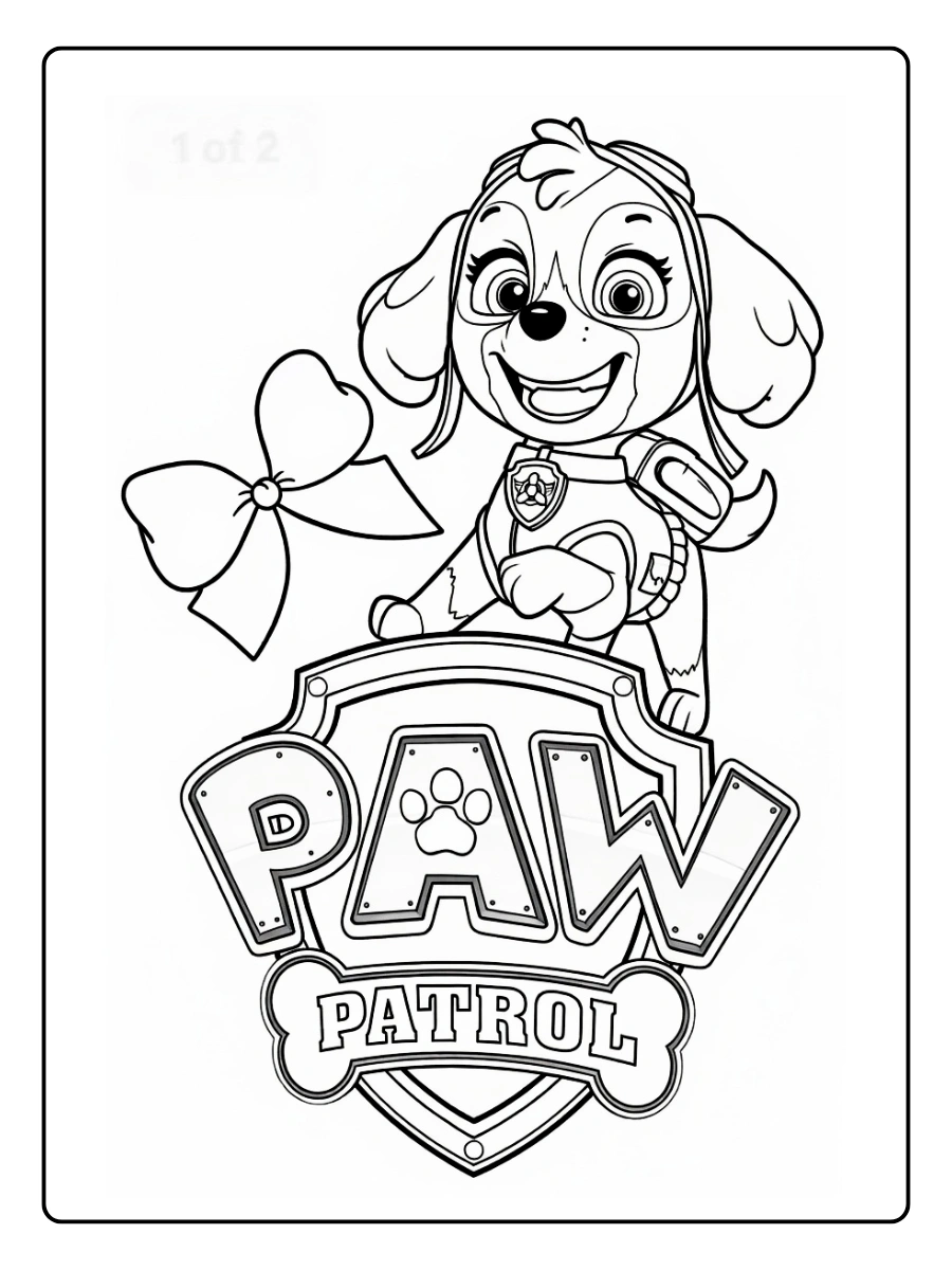 Coloriage Stella Pat' Patrouille (4)