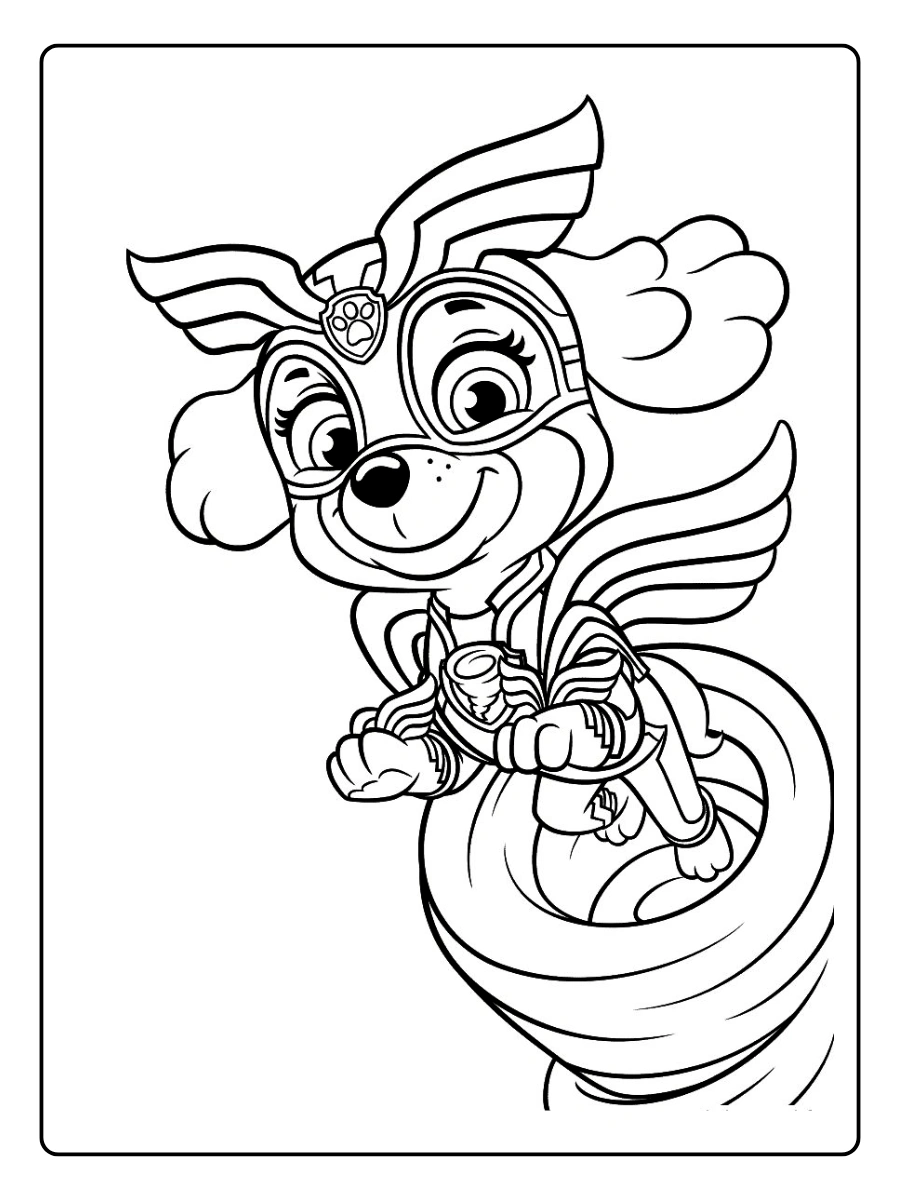 Coloriage Stella Pat' Patrouille (6)