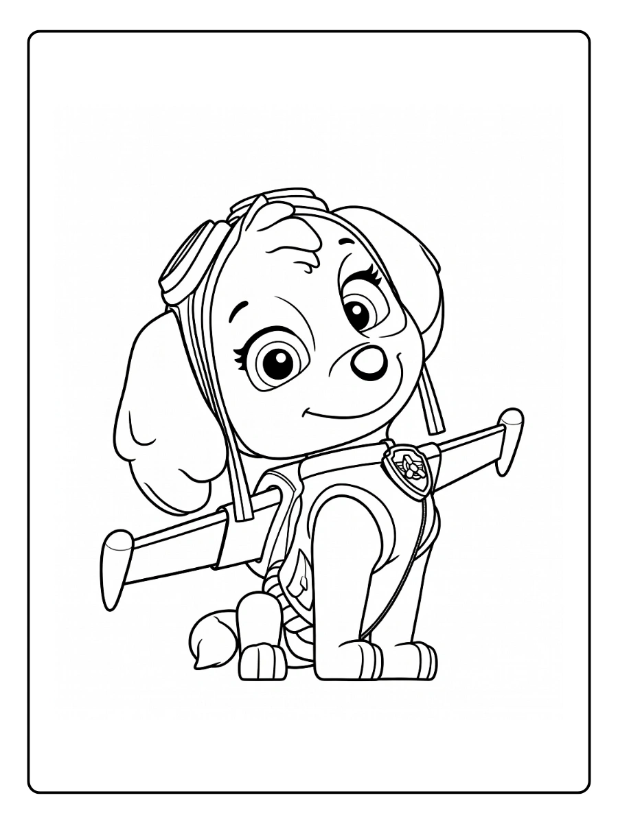 Coloriage Stella Pat' Patrouille (8)