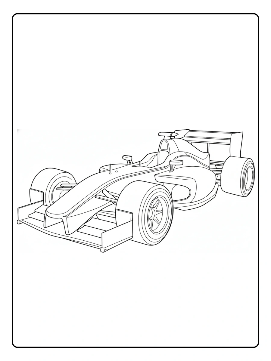 Coloriage Voiture de Course (1)