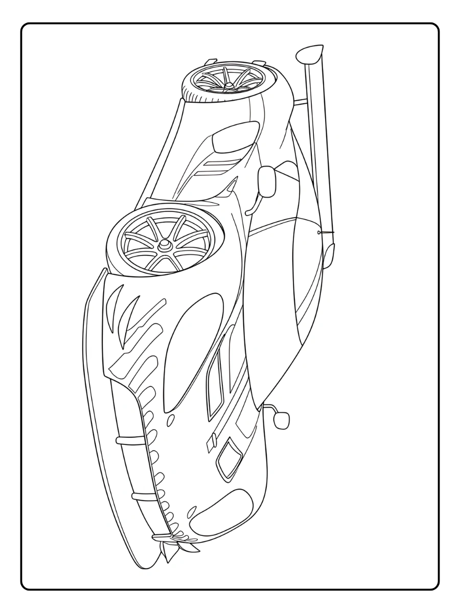 Coloriage Voiture de Course (10)