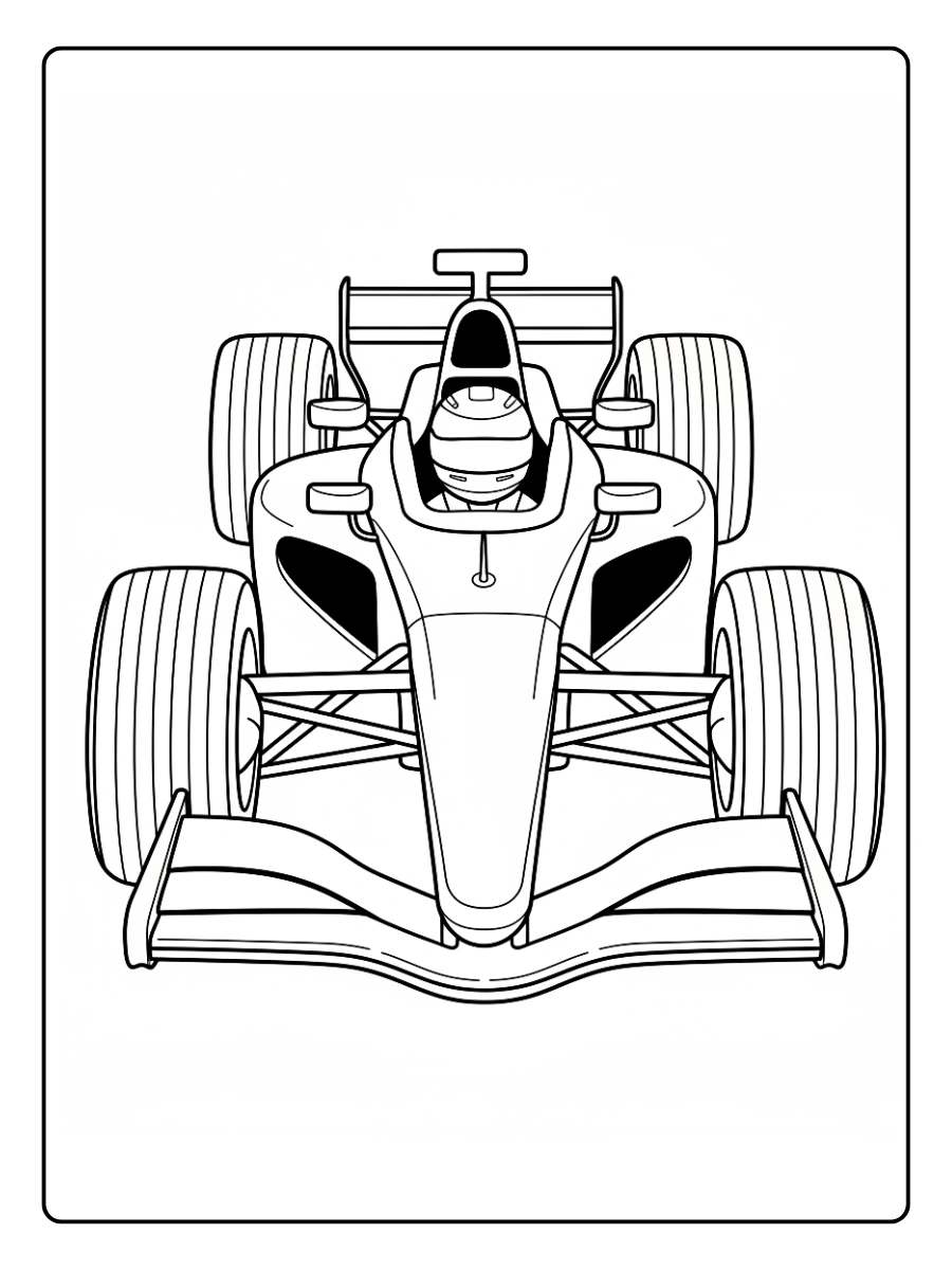 Coloriage Voiture de Course (2)