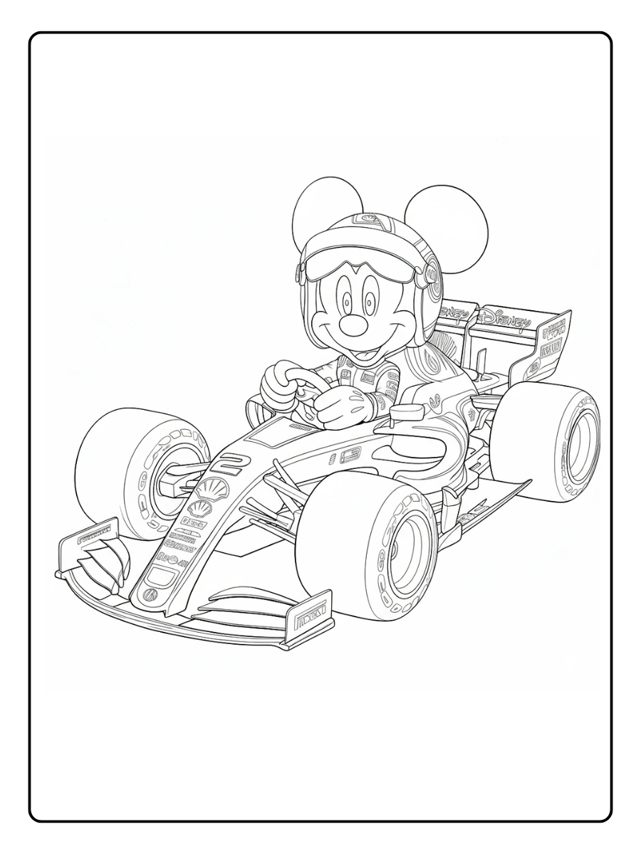 Coloriage Voiture de Course (4)