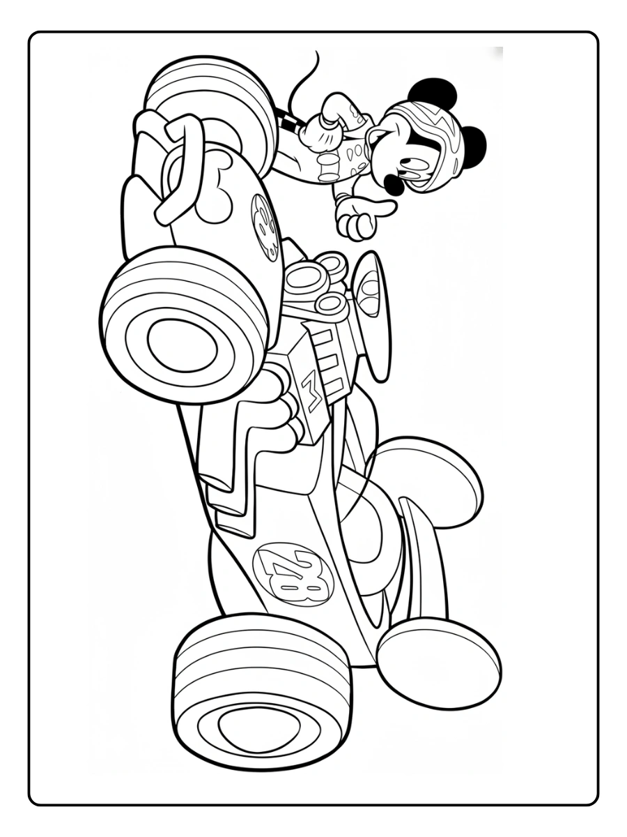 Coloriage Voiture de Course (5)