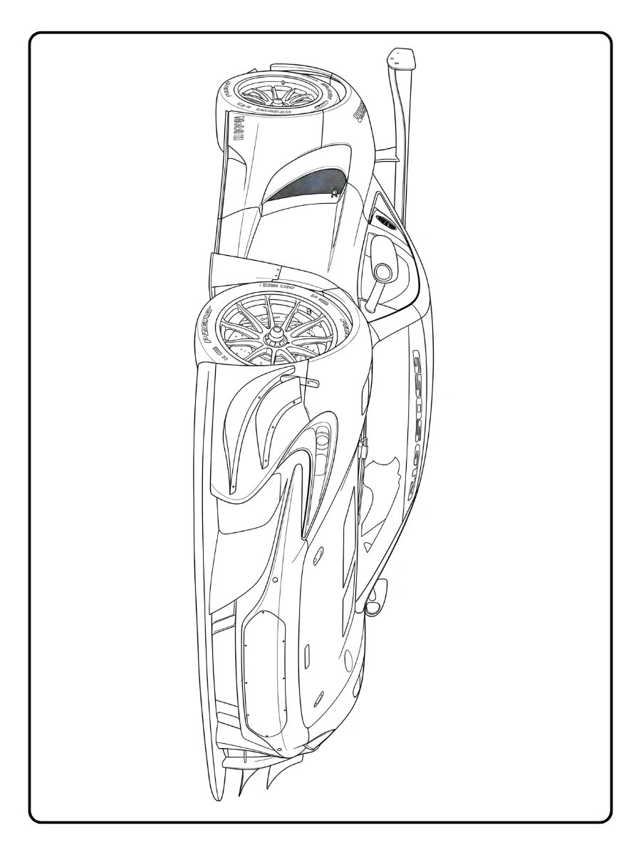 Coloriage Voiture de Course (8)