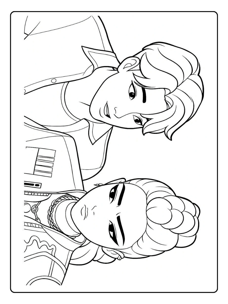 Huntrx KPop Demon Hunters Coloriage (13)