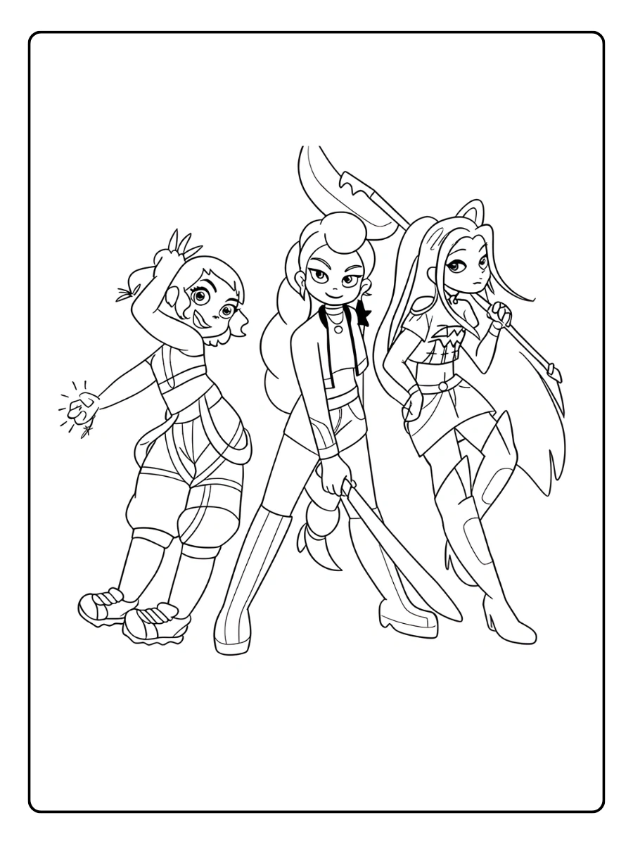 Huntrx KPop Demon Hunters Coloriage (15)