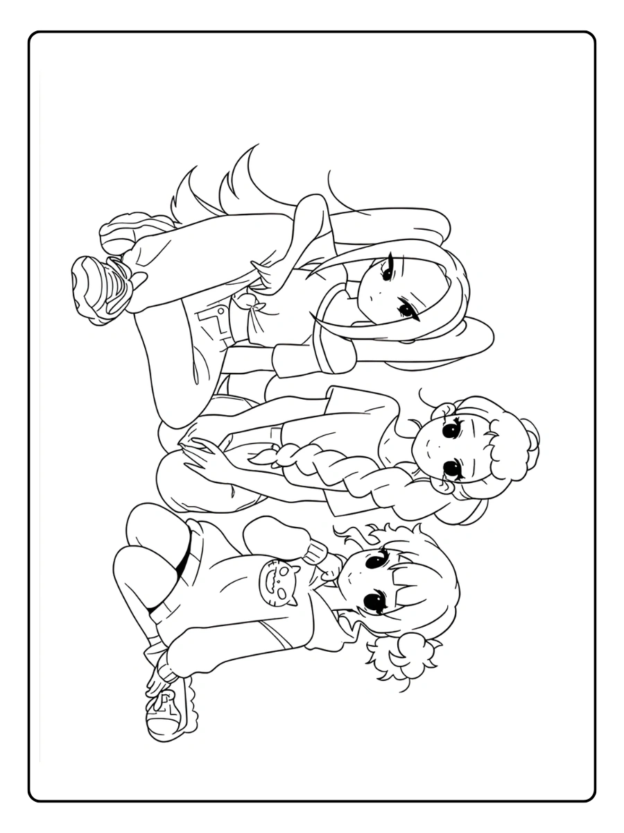 Huntrx KPop Demon Hunters Coloriage (16)