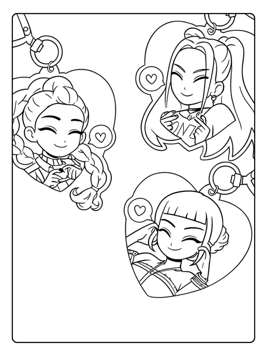 Huntrx KPop Demon Hunters Coloriage (27)