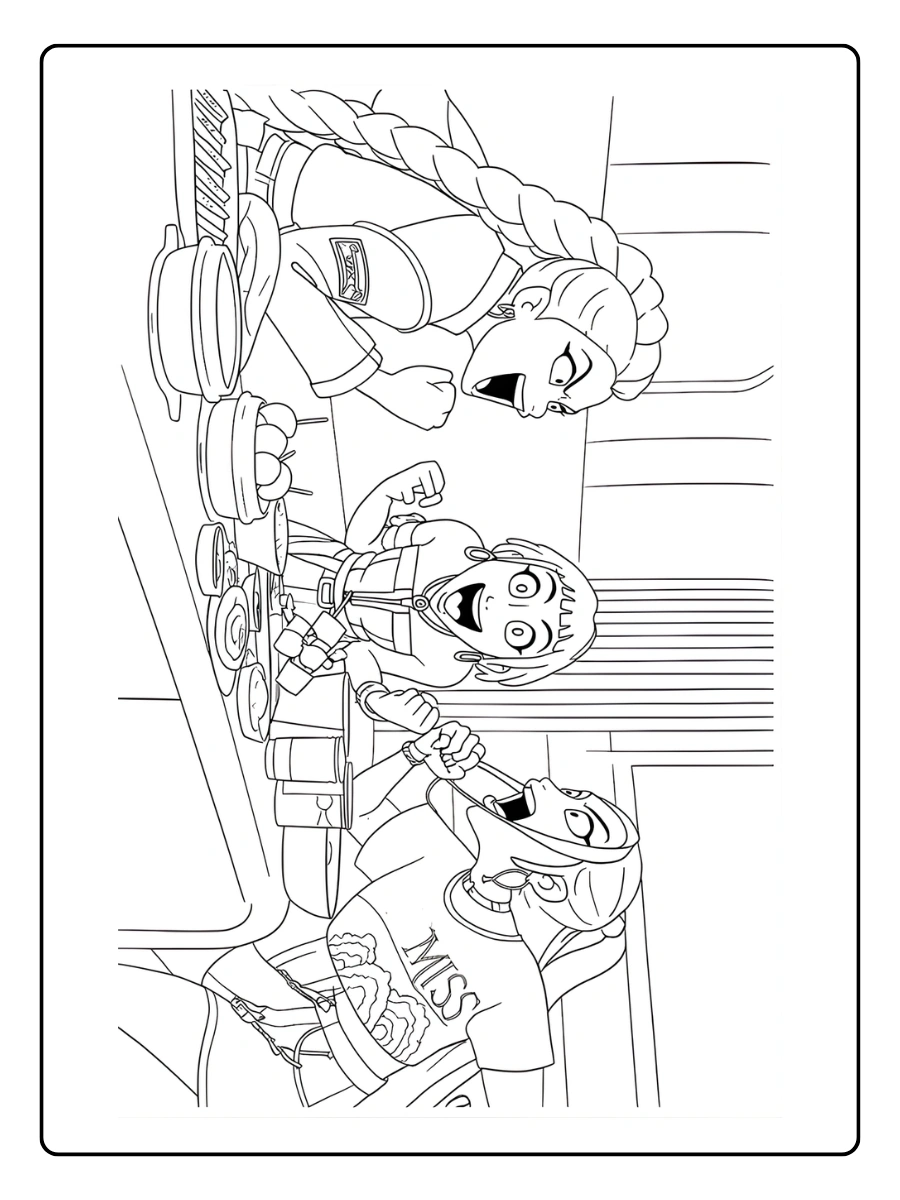 Huntrx KPop Demon Hunters Coloriage (3)