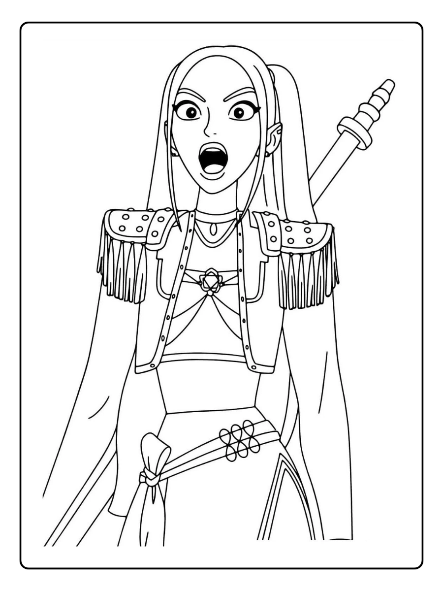 Huntrx KPop Demon Hunters Coloriage (31)