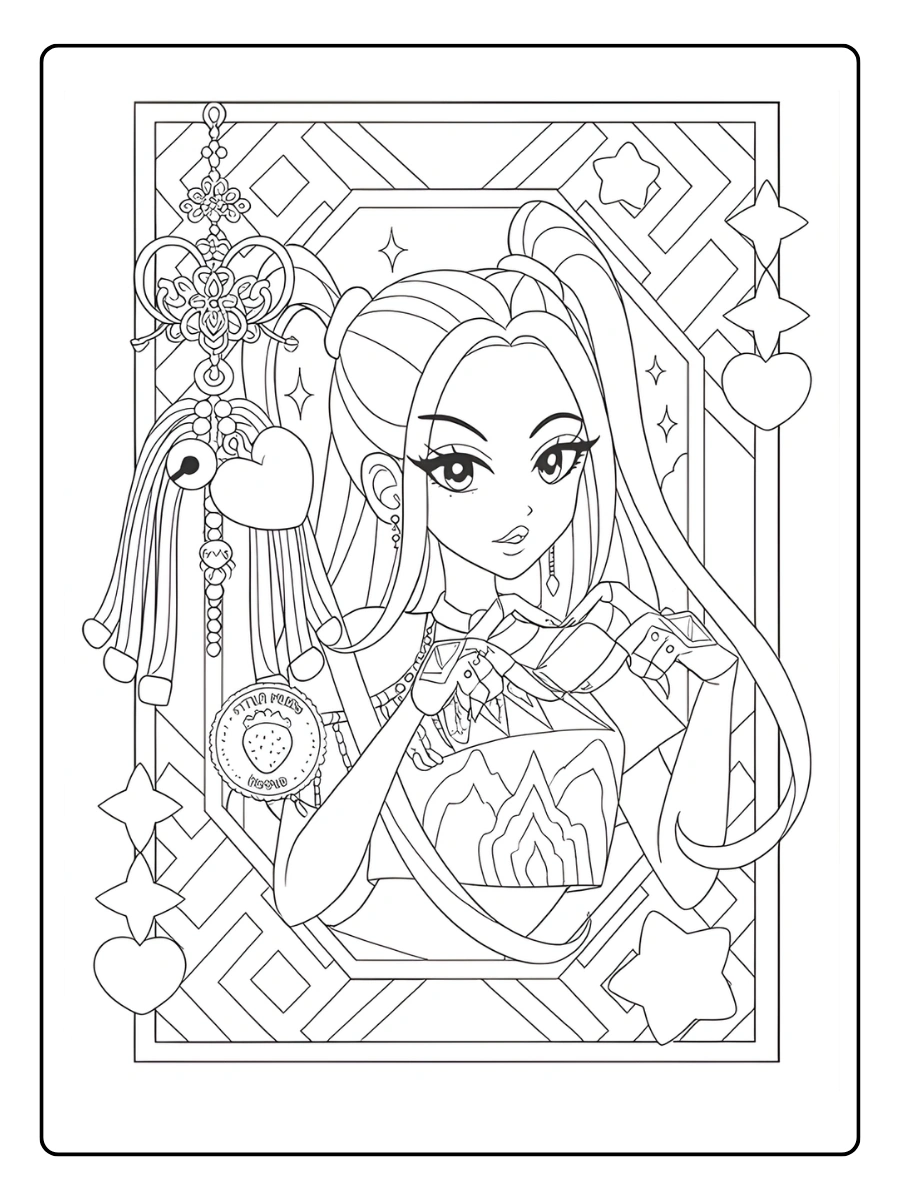 Huntrx KPop Demon Hunters Coloriage (33)