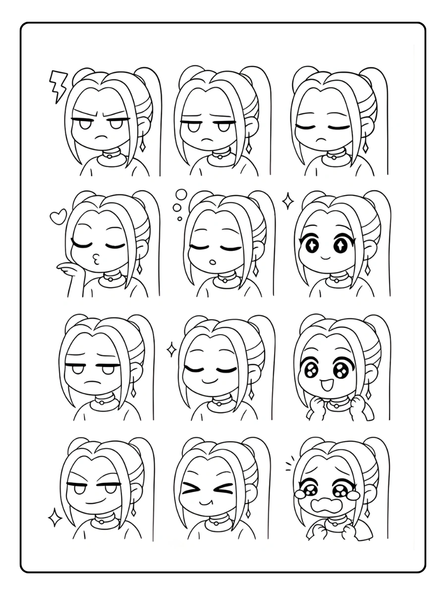 Huntrx KPop Demon Hunters Coloriage (34)