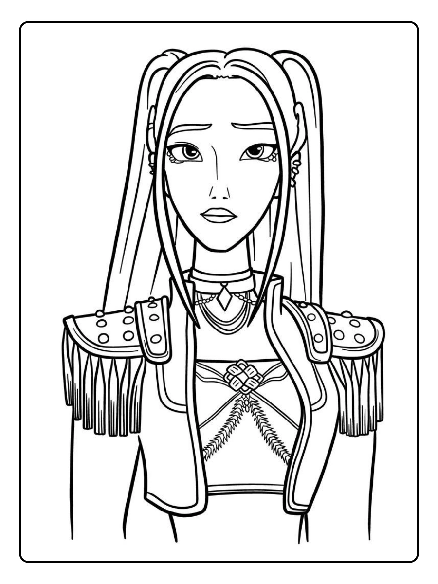 Huntrx KPop Demon Hunters Coloriage (35)
