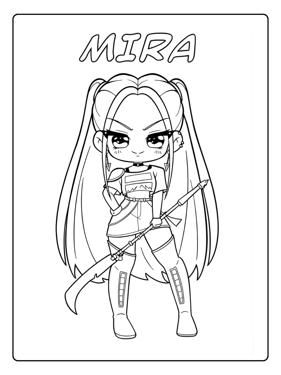 Huntrx KPop Demon Hunters Coloriage (36)